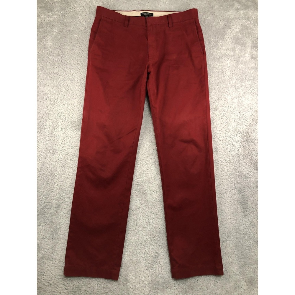 Banana Republic Pants Men's 36x33 (Tag 34x34) Red Emerson Chino Straight